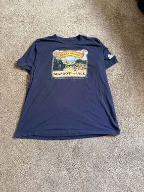 Vintage Sierra Nevada Bigfoot Barleywine Ale T-Shirt Men's 2XL Made In USA Blue